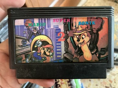 Famicom NES Game Super Mario & Sonic 2