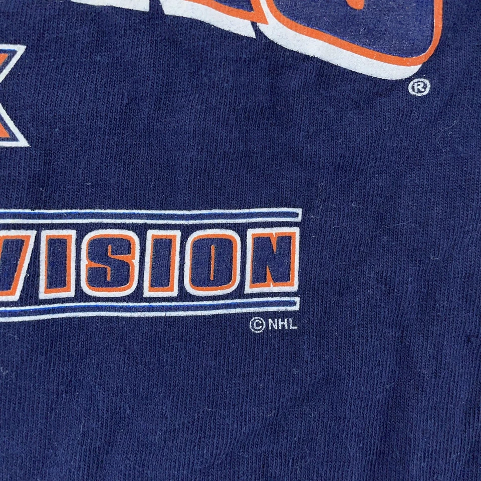 Camisa De Colección New York Islanders Para Hombres XL Azul NHL Hockey División Atlántica Foto 3 de 4