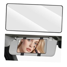 Car Sun Visor Mirror, HD Large Auto Sun-Shading Cosmetic Mirrors with Black