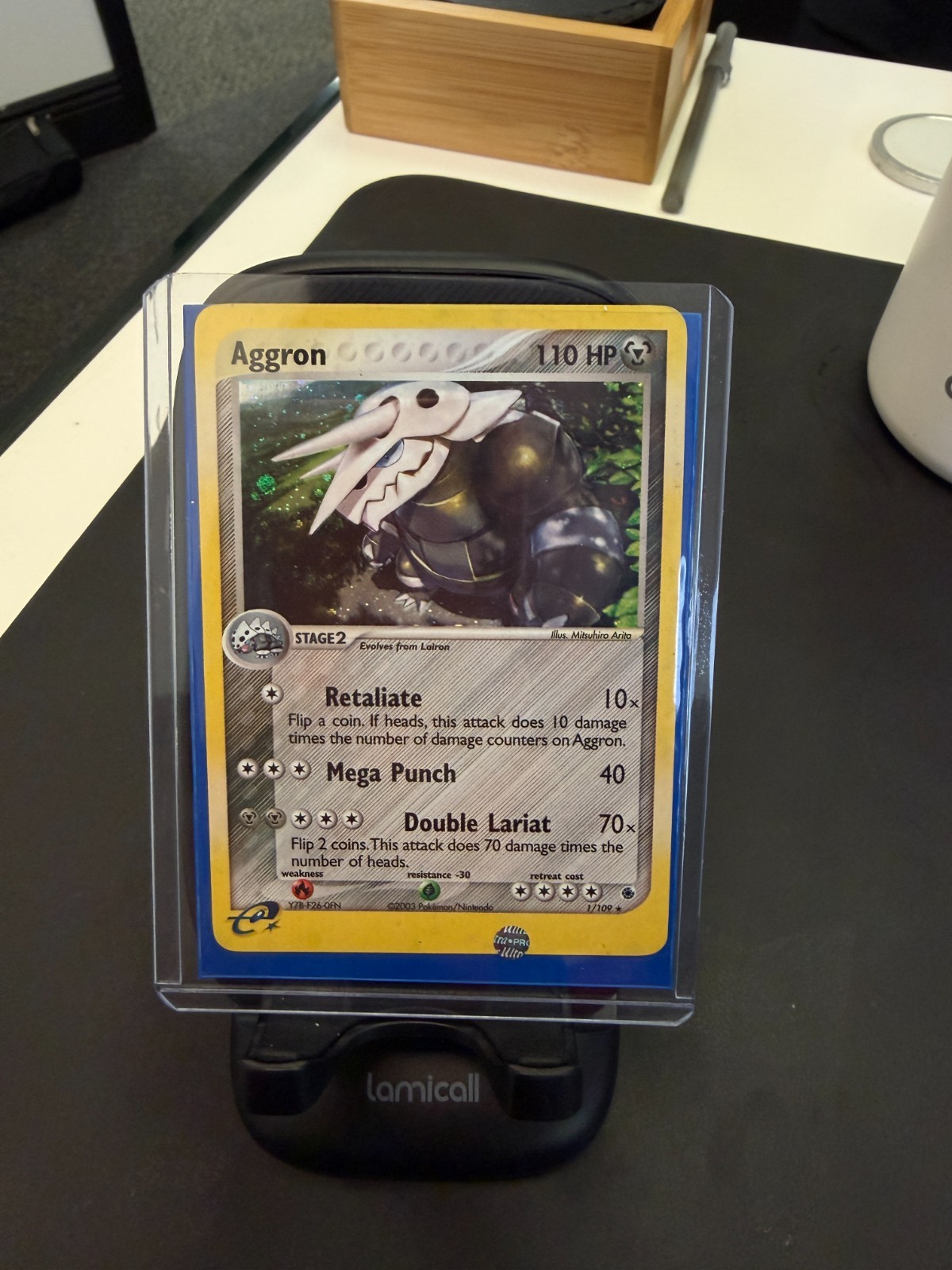 LP Aggron 1/109 EX Ruby & Sapphire Holo Rare Pokemon Card
