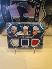 2023 UD BLACK DIAMOND JACK QUINN LUKE HUGHES MINE TRIPLE RELICS JERSEY RC
