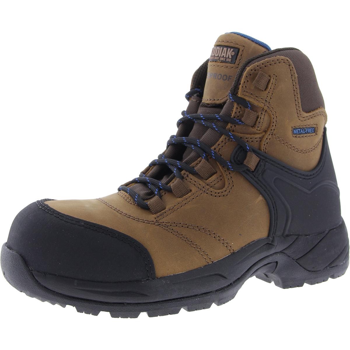 Женские рабочие и защитные ботинки из коричневой кожи Kodiak Womens Journey 7 Medium (B,M) BHFO 2396