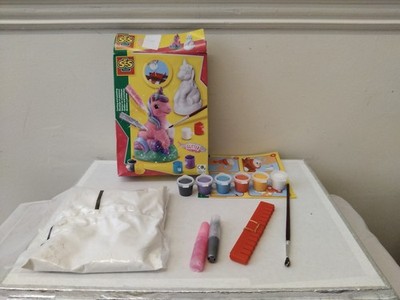 SES Kreatives Gießen & Malen Einhorn Glitzer Set Gipsform Modelle Basteln