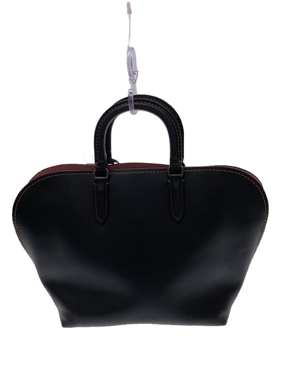 Coach Authentic Black Leather Handbag L1680 11cm Used M  