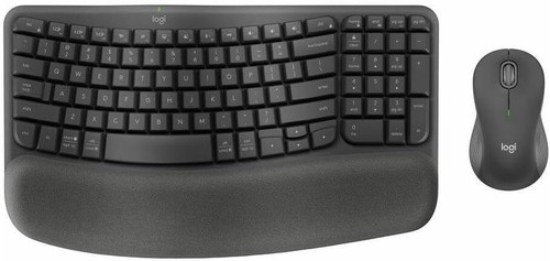 Logitech - Wave Keys MK670 Combo Ergonomic Wireless Keyboard and Mouse - Picture 4 of 5