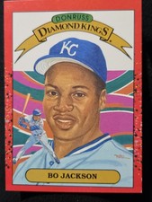 Win Big With This Rare 1990 Donruss Diamond Kings Bo Jackson #1 MultiError Card!