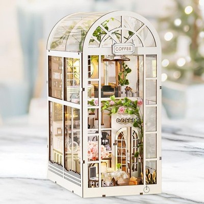 DIY BookNook Kit mit LED Light Booking Decor für Office Desk Bookshelf