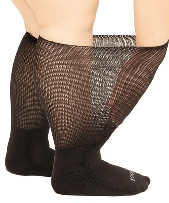 Extra Wide Socks for Swollen Feet Soft Stretch to 30'' Seniors Diabetics Men W...