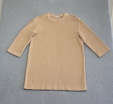 Reformation Jeans Sweater Dress XL Beige Lagenlook Coastal Boho Organic Edgy EXC