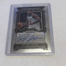 2022-23 Panini Prizm Penmanship Silver Prizm Royce O'Neale #PNM-RON Auto