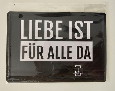 Rammstein Exklusives Blechschild ''Liebe Ist für alle da'' 3 von 4 *NEU*