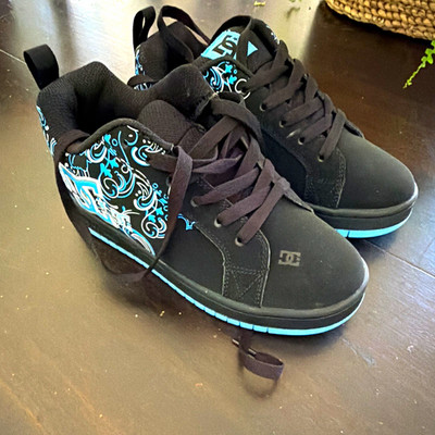 DC Shoes Court Graffik Men's Skateboarding Shoes Black US 5 Medium (D)