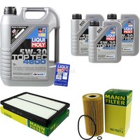 Inspektionskit Filter Liqui Moly ÖL 8L 5W-30 FüR KIA Sorento II XM 2.0 Crdi 4WD