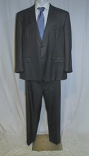 Brioni Brunico Super 150 Current Gray Nailshead Two Button Suit 52R NWT
