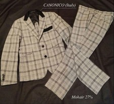  Good condition Kanonico custom suit setup check S-M equivalent vestir