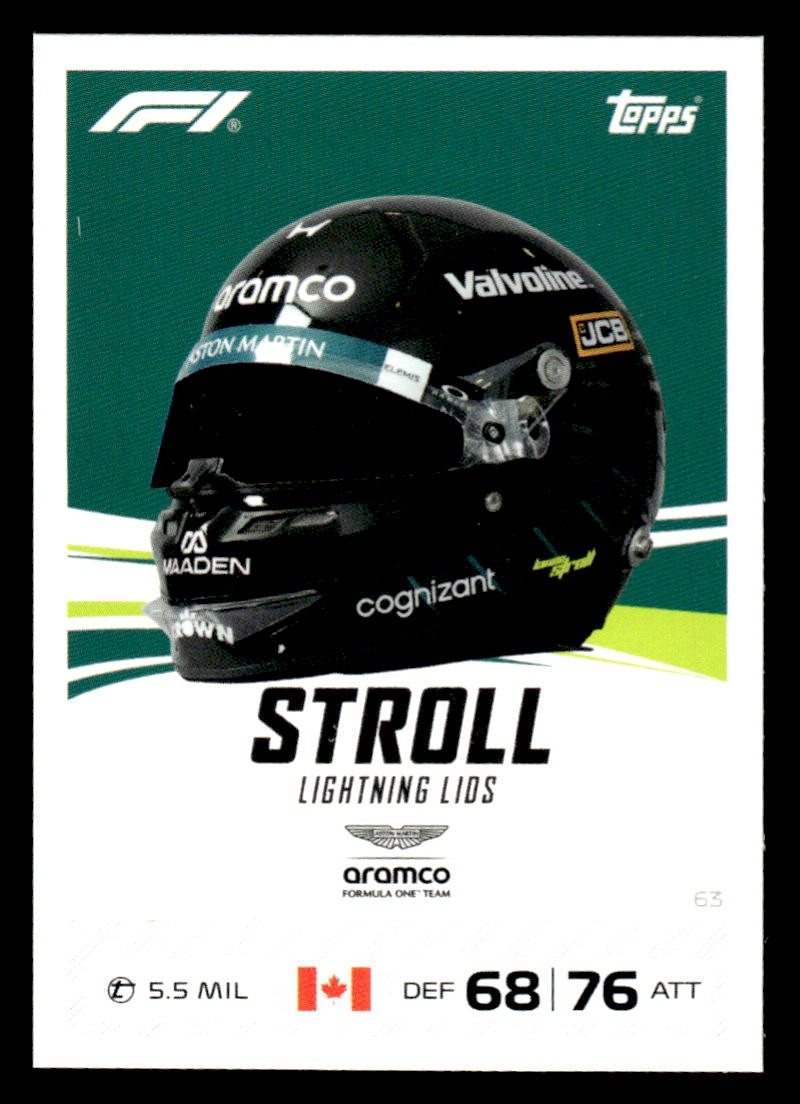 2026 Topps Turbo Attax F1 #63 Lance Stroll card