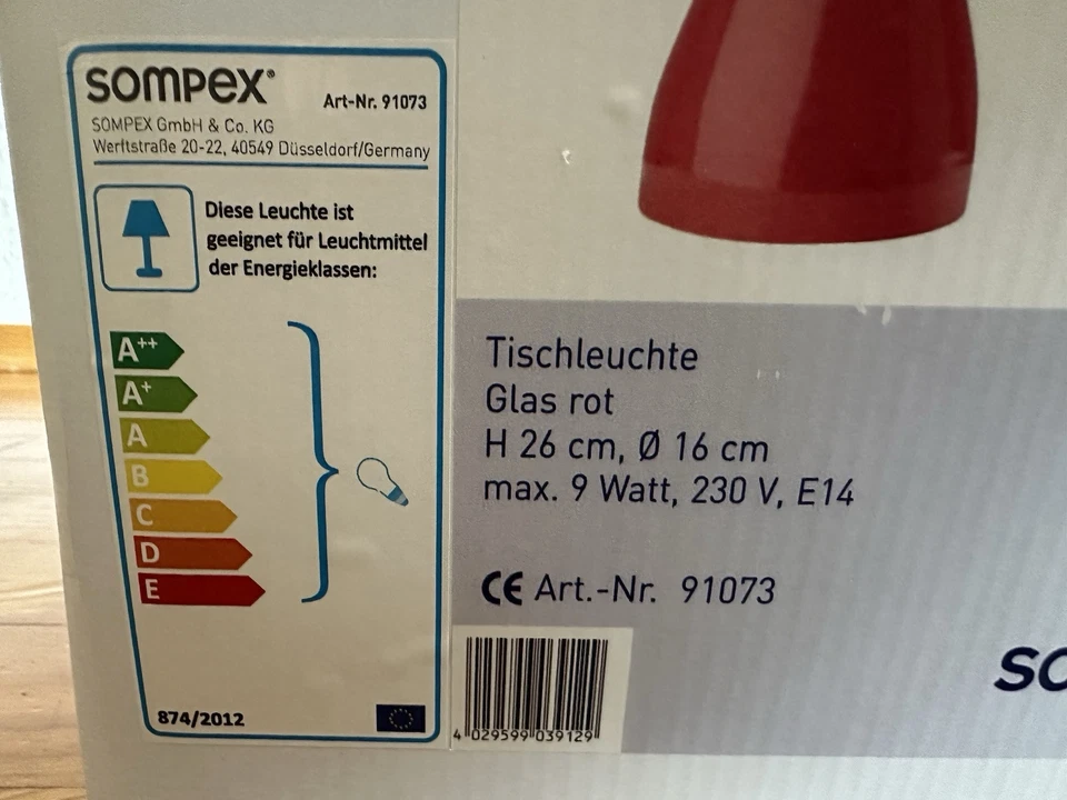 Tischleuchte von SOMPEX - NEU - Bild 4 von 4