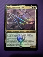 Calix, Guided by Fate Magic Foil Leg. Enchantment Creature Human Druid MTG 0026