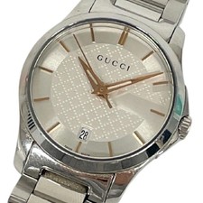GUCCI G-Timeless 126.5 Quartz Analog Stainless Steel Watch JAPAN