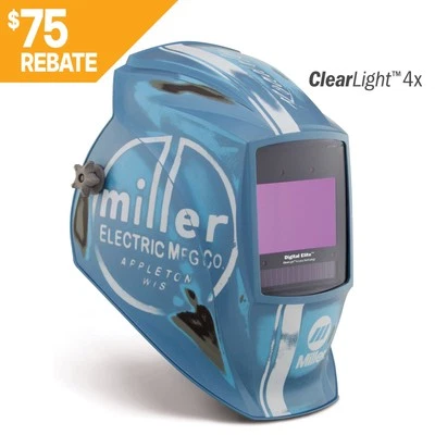Miller Digital Elite Vintage Roadster Welding Helmet w/Clearlight 4X (296768)