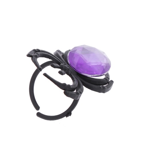 50 Pcs Assorted Color Spider Finger Rings Plastic Halloween Party Toys - Bild 3 von 12