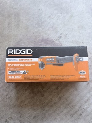 RIDGID 18V SubCompact Brushless 3/8'' Right Angle Drill (R87701B)