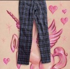 Cartonnier Anthropologie Charlie Blue Plaid Ankle Pants Slim Fit Size 4 Academia — photo 4