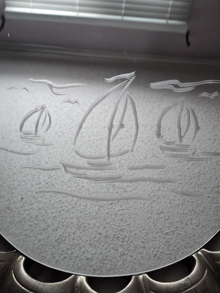 Espejo grabado para envío 33" X 22" X 2" Foto 3 de 3