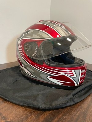 Youth L 52-54 CM Typhoon Motorcycle Moto Helmet KY-B15 W/Dust Cover DOT APPROVED