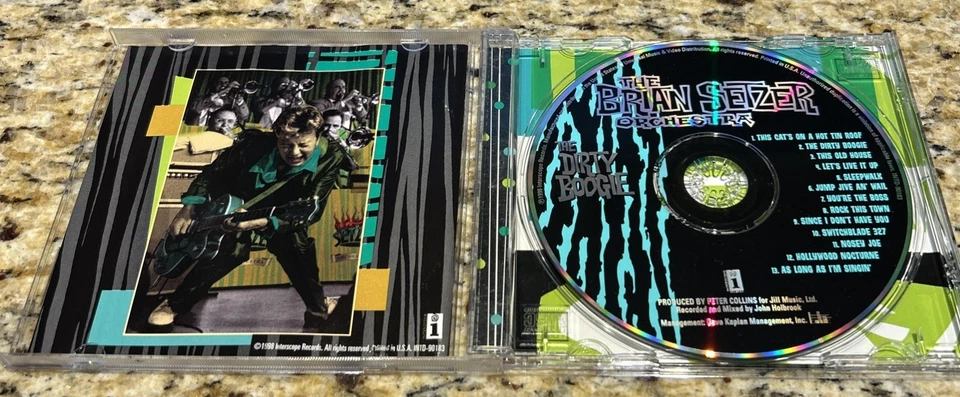 THE BRIAN SETZER ORCHESTRA- THE DIRTY BOOGIE CD INTERSCOPE Foto 2 de 3