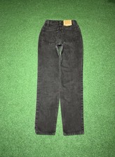Levis 512 Slim Taper Jeans Vintage Womens 9 26x30 Black Denim 90s USA Made