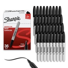 Sharpie Permanent Markers, Bulk Set, Fine Tip Markers, For Plastic, Metal, Wo...