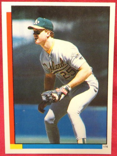 Ozzie Smith & Mark McGwire 1990 Topps Baseball Stickers Sticker Cards #12 & #176 - Picture 2 of 2
