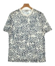 HERMES T-shirts/Cut  Sewns WhitexNavy Patterned M 2200606427081