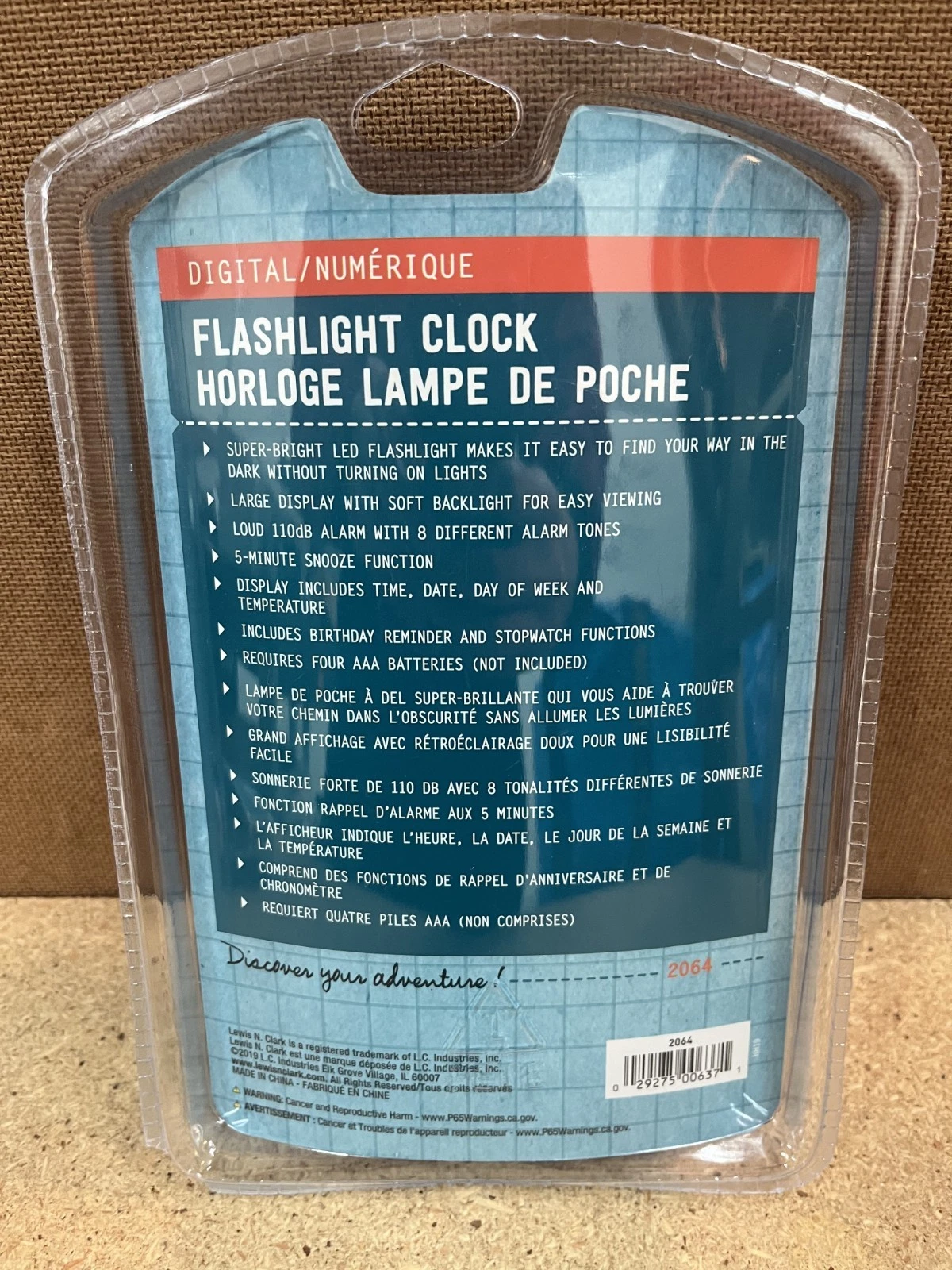 Lewis N. Clark Travel Alarm Clock - Thumbnail 2
