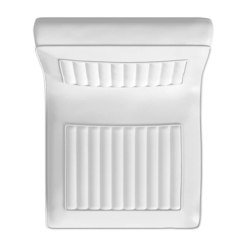 Maxwell 32.5 in. Seat Height Leather and Iron Bar Stool - White - Picture 6 of 7