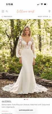 wedding dress size 14 fit and flare lillian west | eBay