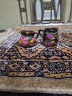 2 Minature Mexican Pottery Hand Painted — photo 2