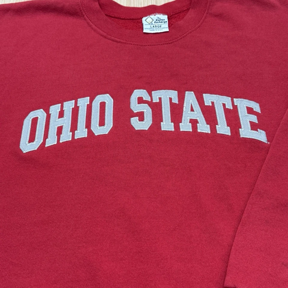 RARA Sudadera De Colección Ohio State Buckeyes Talla Grande EE. UU. EL INTERCAMBIO DE ALGODÓN Foto 3 de 4