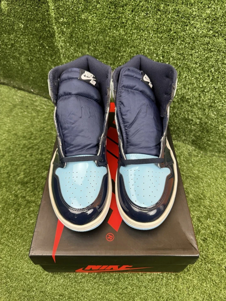 Talla 10.5 - Air Jordan 1 Retro OG Alto Azul Chill W Para Hombre Talla 9 Foto 2 de 4