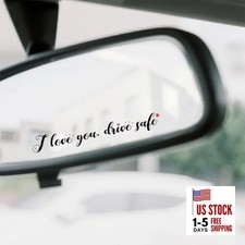 3pcs I Love You Drive Safe Mirror Sticker, Funny Drive Safe Rear View Mirror