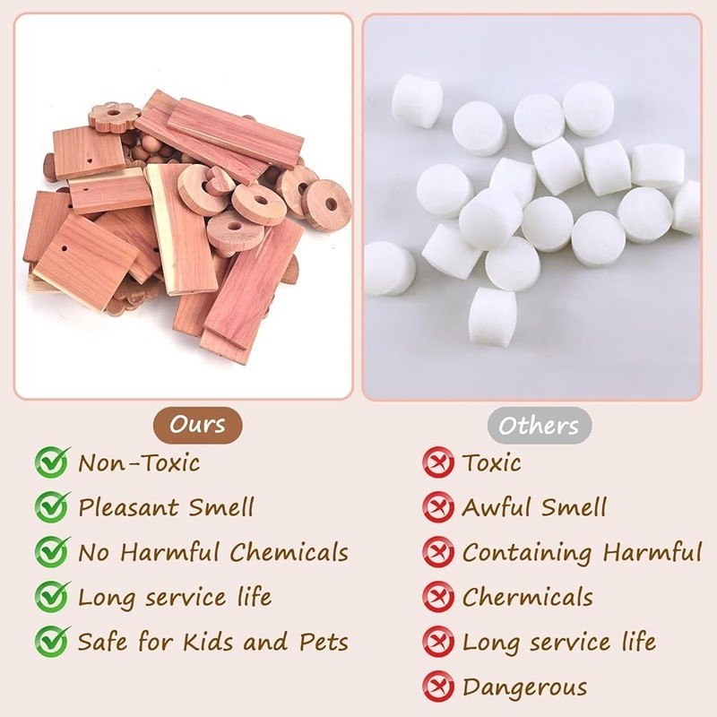 Cedarwood Freshener Blocks Balls Sachets Odor Eliminator Clothes Storage New