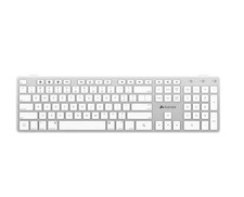 Multi-Sync BluetoothKeyboard Mac iOS Bluetooth White-QWERTY