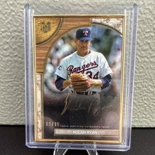 Topps 2025 Museum Framed Gold Autographs /10 Nolan Ryan #FMA-NR Rangers