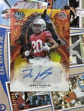 James Peoples 2025 Bowman's Best WORKHORSE Auto /50 Gold Variation #WA-JP