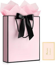 Medium Mothers Day Gift Bag with Ribbon and Greeting Card 2 Tissue Papers, Mothe