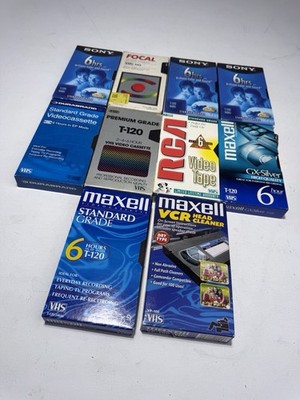 Lot of 8 Blank VHS Tapes Lost Film Random