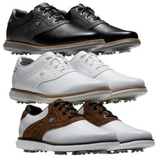 FootJoy Waterproof Golf Shoes Ladies Traditions Lightweight Breathable FJ Spiked
