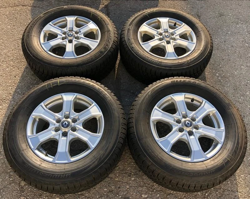 4 ALU WINTERRÄDER 255/65R17 110H RENAULT ALASKAN D231C BRIDGESTONE FREIHAUS - Bild 2 von 4
