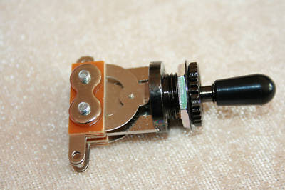 Gibson Style Toggle switch schwarz und schwarzem Knopf